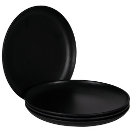 Teller-Set Bo-Camp Orville 4 pcs schwarz Black