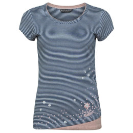 Damen-T-Shirt Chillaz Fancy Little Dot weiß/rosa/blau indigo blue stripes washed