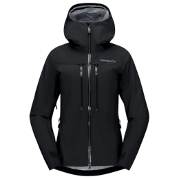 Outdoor-Damenjacke Norrona Trollveggen Gore-Tex Pro Light Jacket schwarz Caviar Black