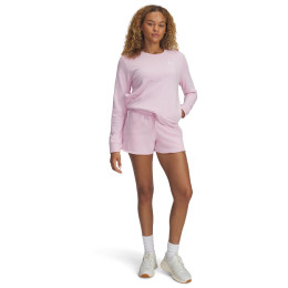 Damenshorts Under Armour Rival Terry Short rosa Prime Pink / / White