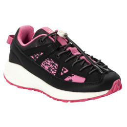 Kinderschuhe Jack Wolfskin Vili Sneaker Low K schwarz/rosa phantom