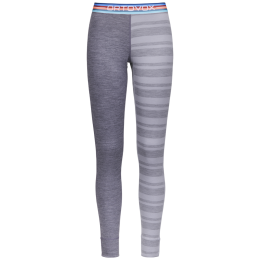 Damen-Funktionsunterhose Ortovox 185 Rock'N'Wool Long Pants W hellgrau Grey Blend