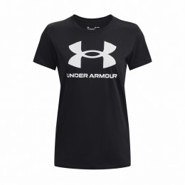 Damen-T-Shirt Under Armour Rival Logo SS schwarz Black / / White