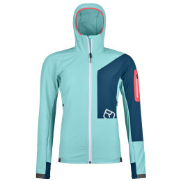 Damen-Sweatshirt Ortovox Berrino Hooded Jacket W blau ice waterfall