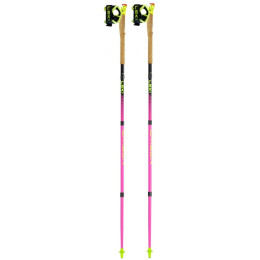 Trail Running Stöcke Leki Ultratrail FX.One rosa/gelb neonpink-black-neonyellow