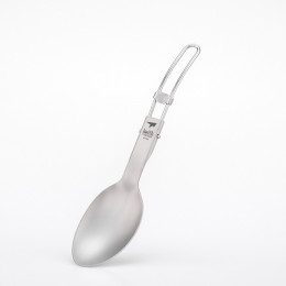 Löffel Keith Titanium Folding Titanium Spoon grau