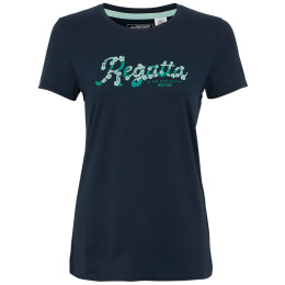 Damen-T-Shirt Regatta Fingal Stretch dunkelblau Navy