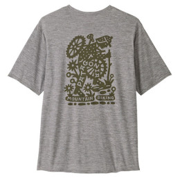 Herren-T-Shirt Patagonia M's Cap Cool Daily Graphic Shirt - Lands hellgrau Hike-A-Bike: Feather Grey