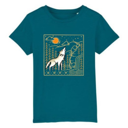 Kinder-T-Shirt České parky Wolfie blau