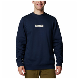 Herren-Sweatshirt Columbia Trek™ Crew dunkelblau/weiß Collegiate Navy, Puff Box Gem Logo