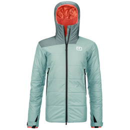 Damenjacke Ortovox Swisswool Zinal Jacket W hellblau ice waterfall