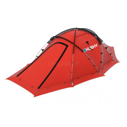 Wanderzelt Husky Fighter 3-4 rot Red