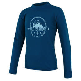 Kinder-Funktionsshirt Sensor Merino DF Territory dunkelblau Deep Blue