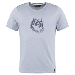 Herren-T-Shirt Chillaz Solstein Carabiner Forest hellblau Grey Blue Melange