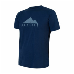 Herren-T-Shirt Sensor Merino Air Pt Explore dunkelblau