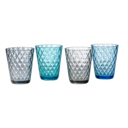 Set Gläser Brunner Diamond Set blau/grau