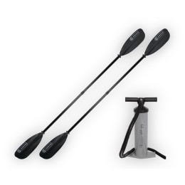 Paddel Gumotex SET PUMPA 2/4+2X PADLO 379S.2 schwarz