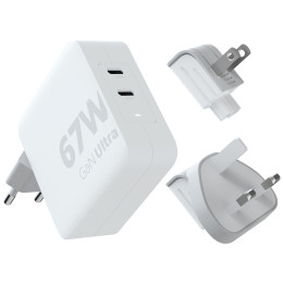 Ladegerät Xtorm 67W GaN-Ultra Travel Charger + USB-C PD Cable weiß white