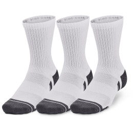 Socken-Set Under Armour Performance Cotton 3p Mid weiß White / White / Pitch Gray