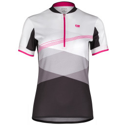 Damen-Radtrikot Etape Liv weiß/rosa White/Pink