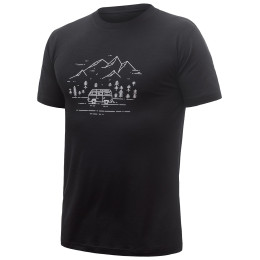Herren-Funktionsshirt Sensor Merino Active Pt Van Life schwarz