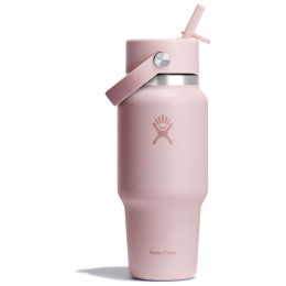 Thermotasse Hydro Flask Wide Flex Straw Travel Bottle 24 Oz hellrosa trillium