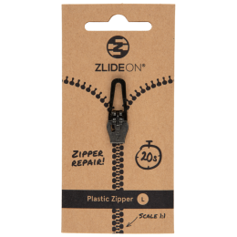 Ersatz-Reißverschluss ZlideOn Plastic Zipper L schwarz