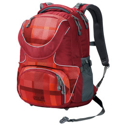 Kinderrucksack Jack Wolfskin Ramson 26 Pack rot IndianRedWovenCheck