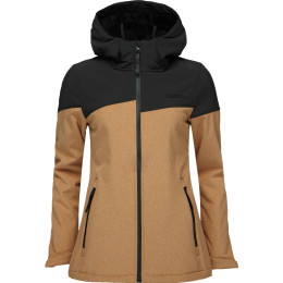 Damen-Softshell-Jacke Loap Ludysa schwarz/braun Brown