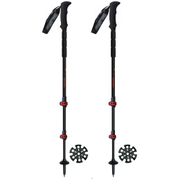 Trekkingstöcke Hannah Speed Hike Fl schwarz/rot anthracite (red)