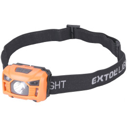 Stirnlampe Extol 100lm, nabíjecí, USB, 3W LED orange Orange