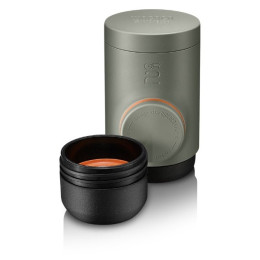Reise-Kaffeemaschine Wacaco Minipresso na mletou kávu silber šedá