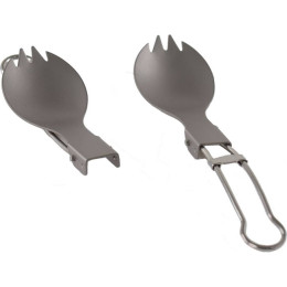 Faltbarer Titanlöffel Rockland Airy Spork grau