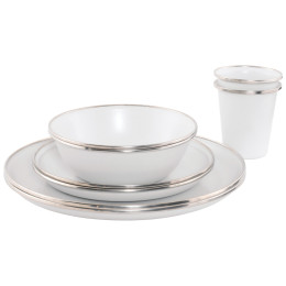Geschirrset Outwell Delight 2 Person Dinner Set weiß