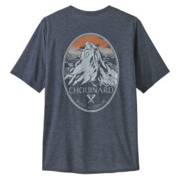 Herren-T-Shirt Patagonia M's Cap Cool Daily Graphic Shirt - Lands grau Chouinard Crest: Smolder Blue X-Dye
