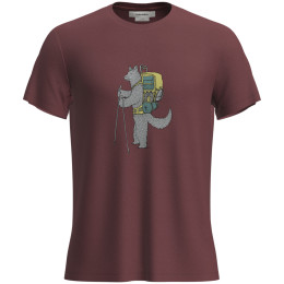 Herren-Funktionsshirt Icebreaker M Mer Core SS Tee Tech Head rot Port