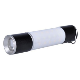 Aufladbare Taschenlampe Solight LED-Handtaschenlampe mit Campinglaterne