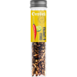 Essbare Grillen Sens Knusprig geröstete Grillen Chili & Limette