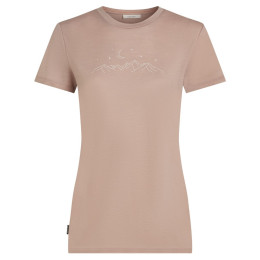 Damen-T-Shirt Icebreaker Women Merino 150 Tech Lite SS Tee Sparkling Stars rosa Pink Quartz