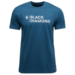 Herren-T-Shirt Black Diamond M Mini Stacked Ss Tee blau Indigo (4013)