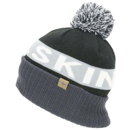 Mütze SealSkinz Foulden schwarz/weiß Black/Grey/White/