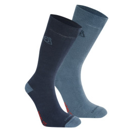 Socken Craghoppers NosiLife Twin Pck Socks blau/hellblau BlNvy/BlStne