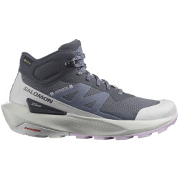 Damen Trekkingschuhe Salomon Elixir Activ Mid Gore-Tex blau India Ink / Glacier Gray / Orchid Petal