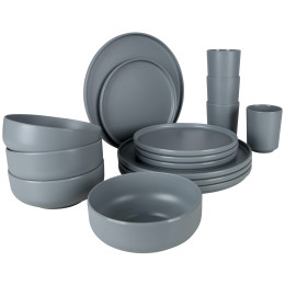 Geschirrset Bo-Camp Patom 16Stk hellgrau Light grey