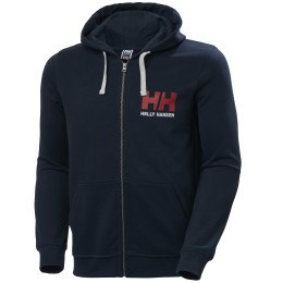 Herren-Sweatshirt Helly Hansen HH Logo Full Zip Hoodie dunkelblau Navy