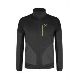 Herren-Sweatshirt Montura Thermal Grid 2 Maglia schwarz BLACK/VERDE LIME