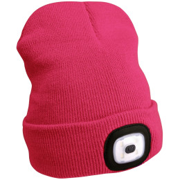 Mütze mit Stirnlampe Extol Light rosa Pink