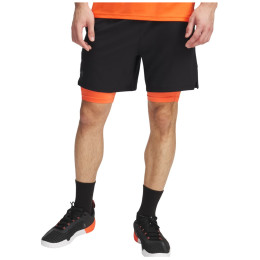 Herrenshorts Under Armour Vanish Woven 2in1 Sts schwarz/orange Black / Fire / Pitch Gray
