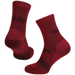 Damensocken Warg Merino Hike W weinfarbe wine red