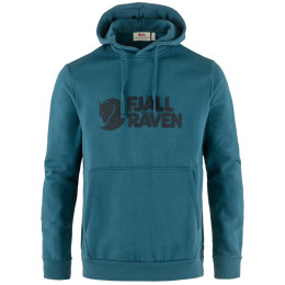 Herren-Sweatshirt Fjällräven Fjällräven Logo Hoodie M blau/schwarz Deep Sea